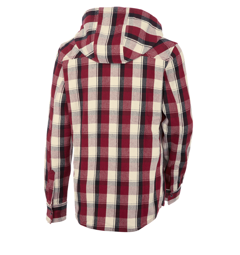 Topics: Hooded shirt e.s.roughtough + ruby/black/nature 3