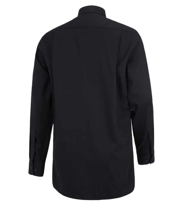 Hauts: Chemise de travail e.s.comfort, à manches longues + noir 1