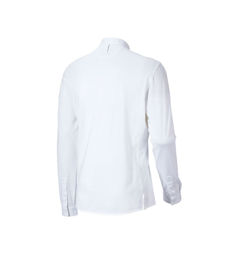 Hauts: e.s. Chemise de cuisinier hybride + blanc 3