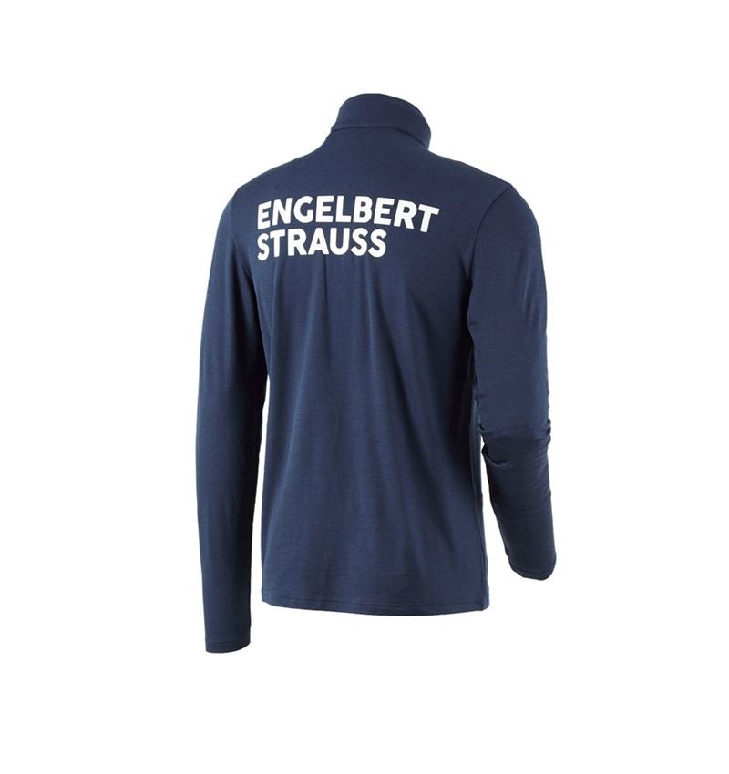 Thèmes: Pull camionneur Merino e.s.trail + bleu profond/blanc 4