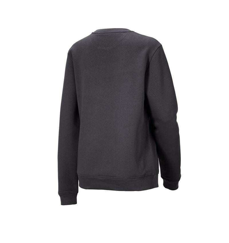 Hauts: e.s. Sweatshirt poly cotton, femmes + anthracite 6