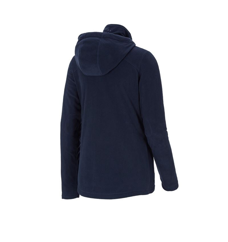 Work Jackets: Hooded fleece jacket e.s.motion 2020, ladies' + navy 3