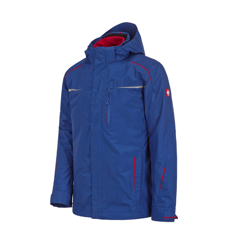 Work Jackets: 3 in 1 functional jacket e.s.motion 2020, men's + royalblue/fiery red 2