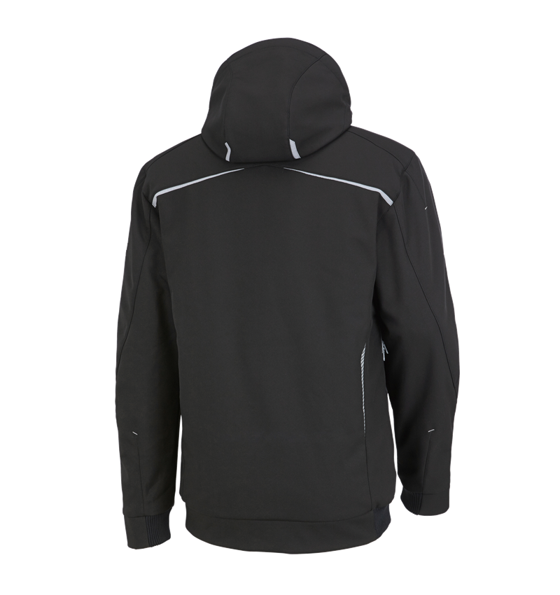 Work Jackets: Winter softshell jacket e.s.motion 2020, men's + black/platinum 4