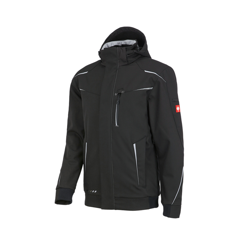 Work Jackets: Winter softshell jacket e.s.motion 2020, men's + black/platinum 3