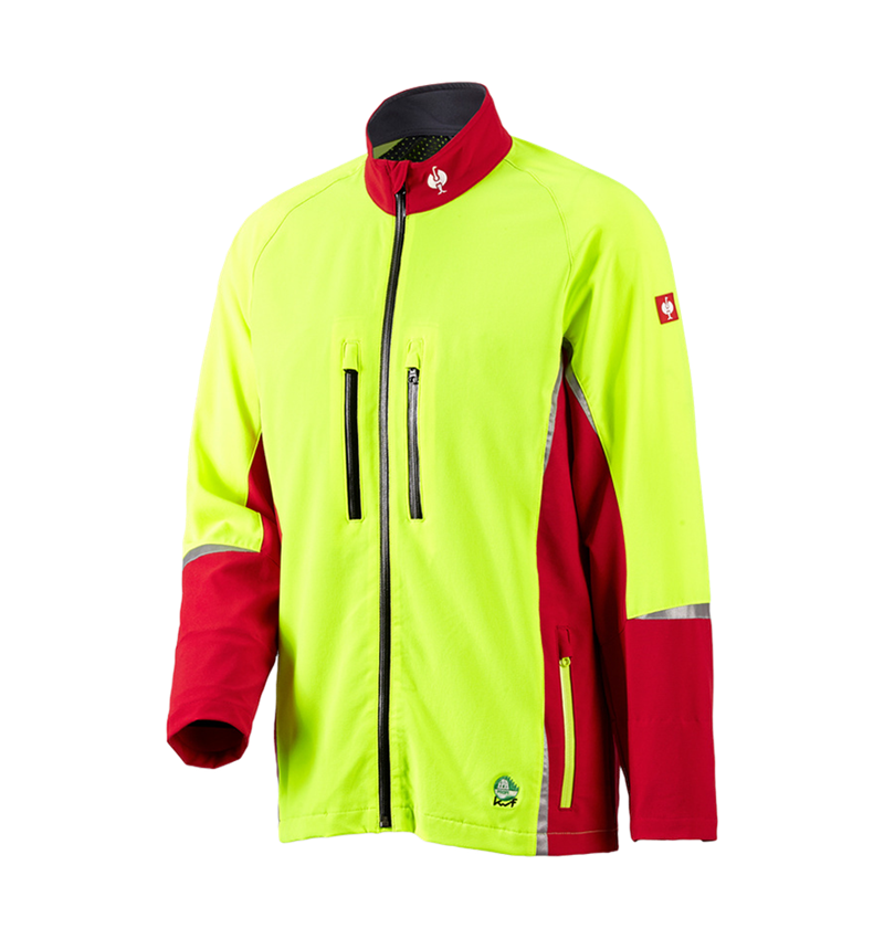 Work Jackets: e.s. Forestry jacket, KWF + red/high-vis yellow 3