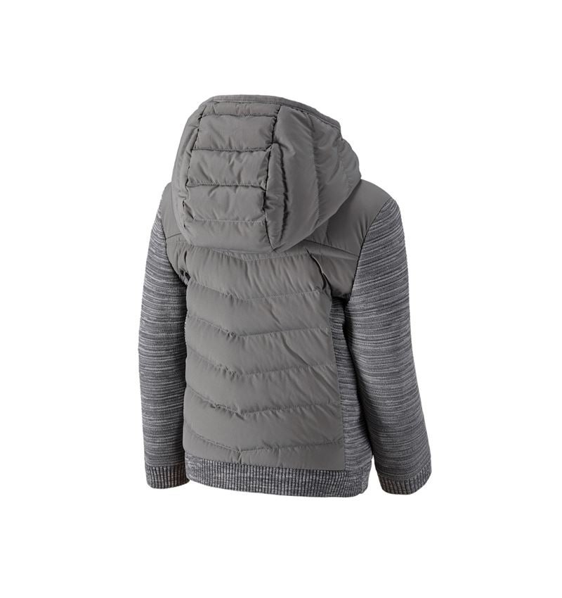 Vestes: Veste en tricot à capuche hybride e.s.motion ten + granit mélange 2