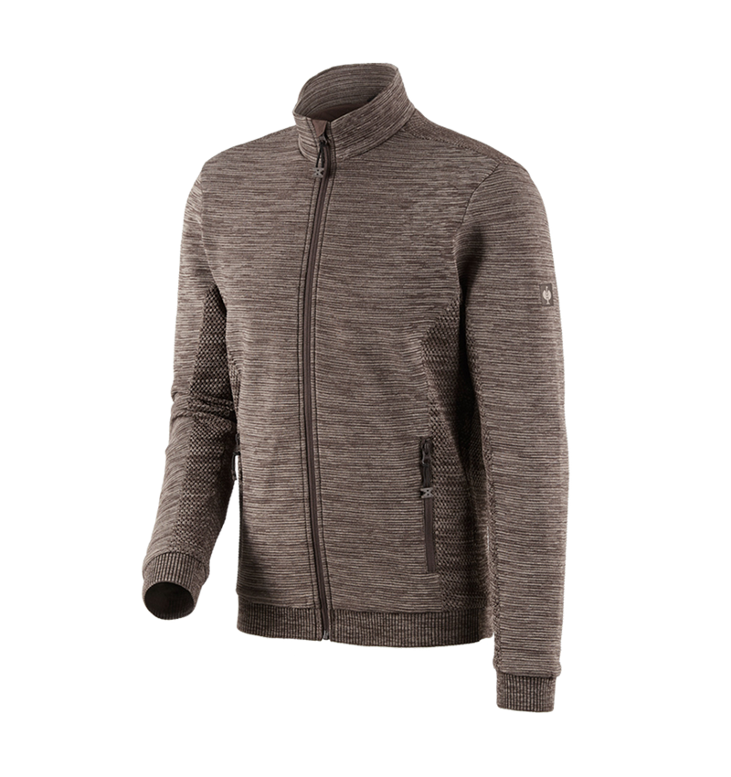 Work Jackets: Knitted jacket e.s.motion ten + chestnut 3