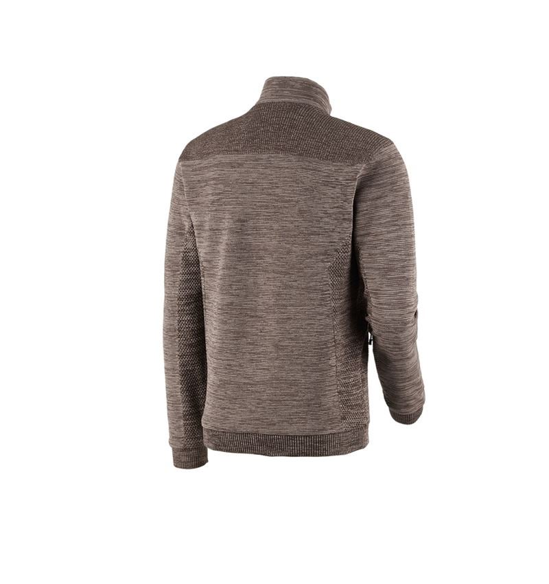 Work Jackets: Knitted jacket e.s.motion ten + chestnut 4