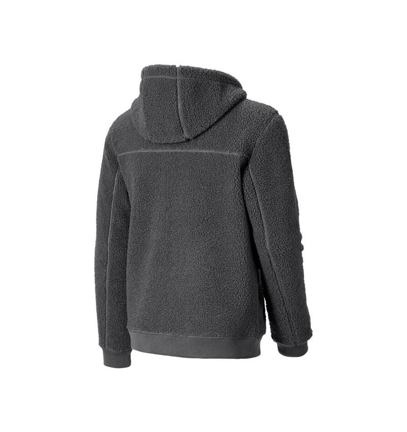 Work Jackets: Faux fur hooded jacket e.s.e:pic + carbongrey 5