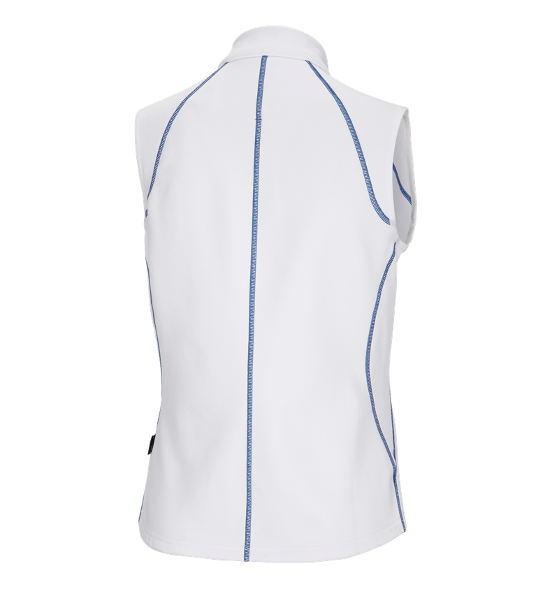 Gilets de travail: Gilet thermo stretch e.s.motion 2020, femmes + blanc/bleu gentiane 4