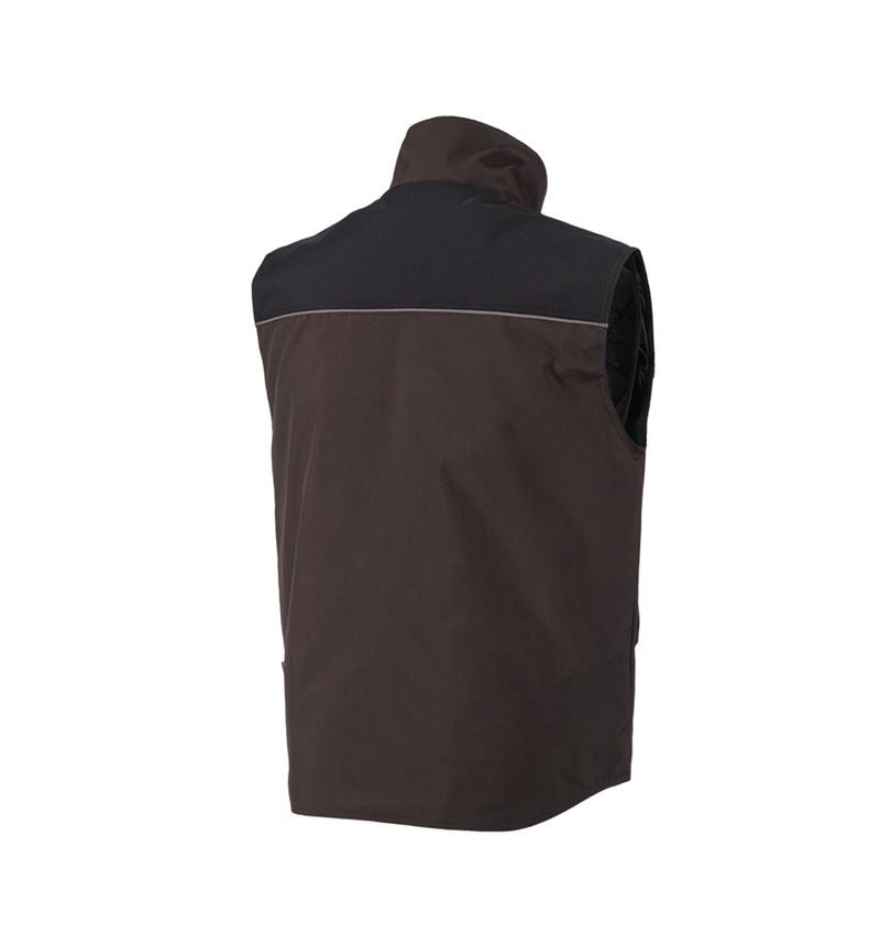 Gilets de travail: Gilet e.s.image + brun/noir 1