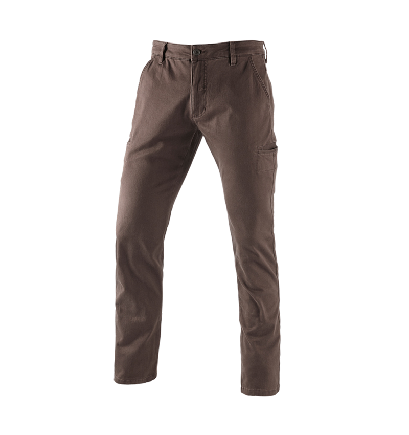 Topics: e.s. Trousers Chino, men's + chestnut 2