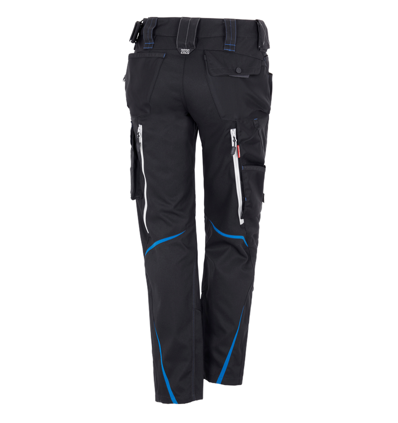 Pantalons de travail: Pantalon pour femmes e.s.motion 2020 d'hiver + graphite/bleu gentiane 7