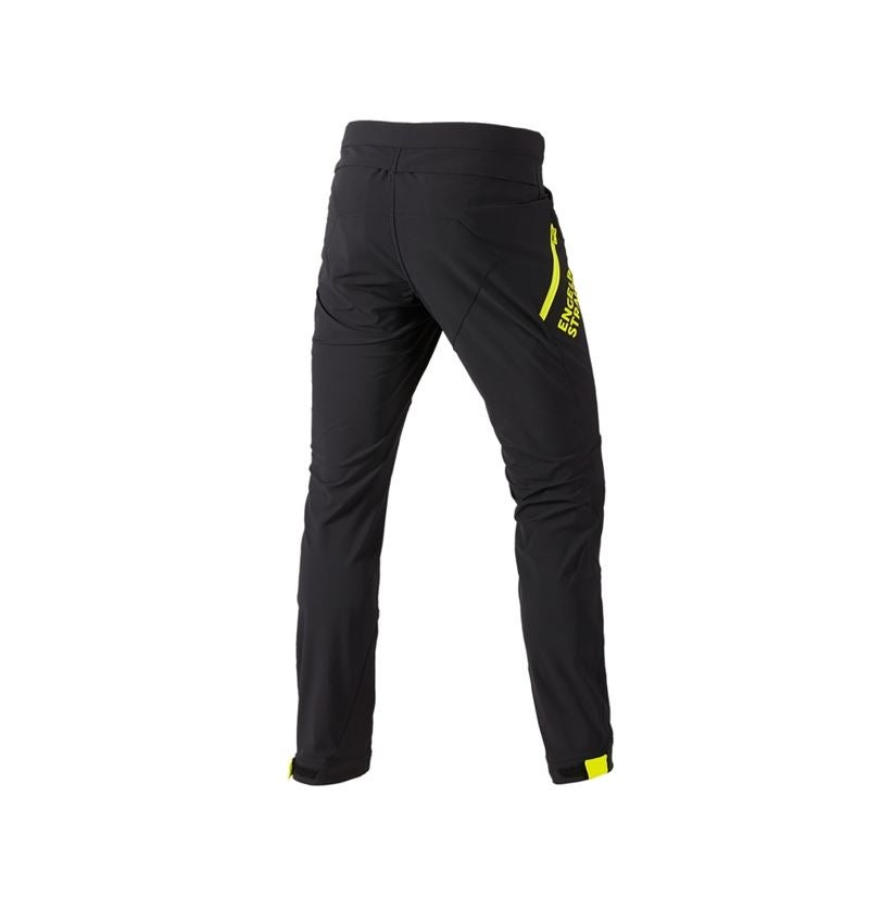 Work Trousers: Functional trousers e.s.trail + black/acid yellow 1
