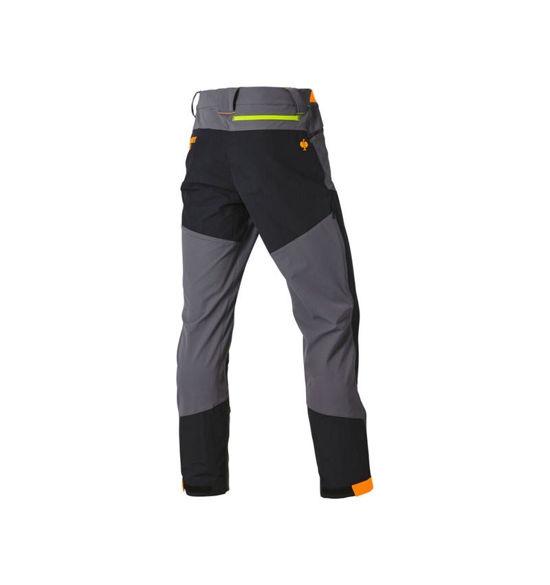 Work Trousers: Hybrid functional trousers e.s.trail + anthracite/black/high-vis orange/high-vis yellow 5