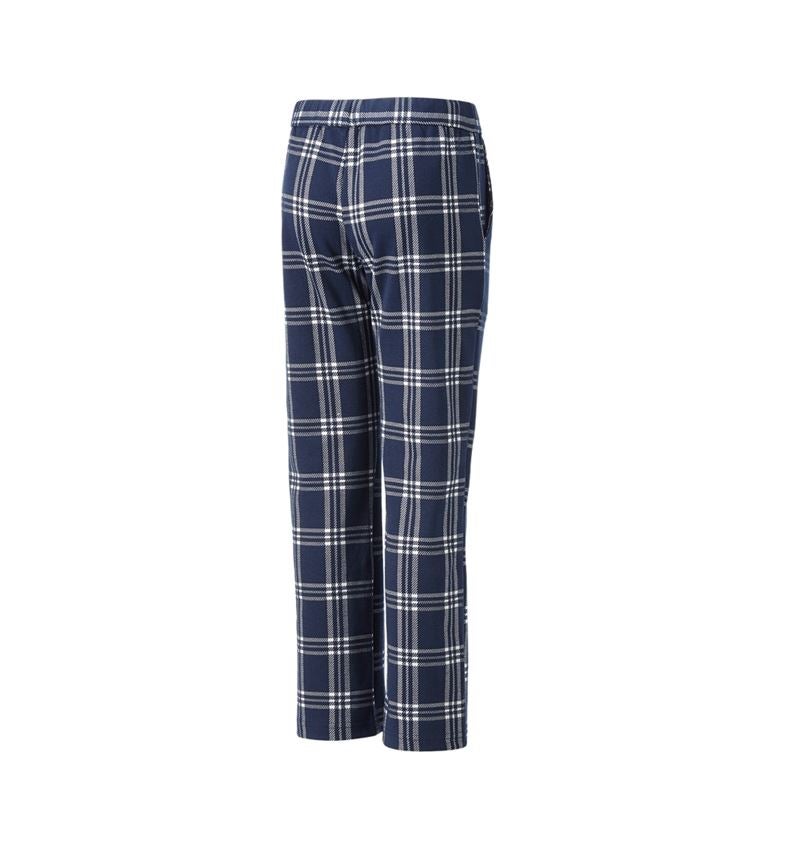 Accessories: e.s. Checkered Pyjama Bottoms, children's + deepblue/white 5