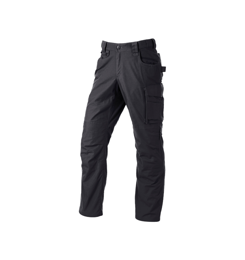 Trousers e.s.e:pic ripstop black | Strauss