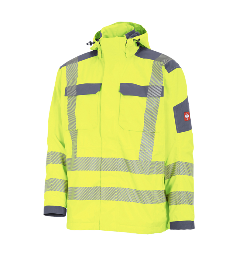 Vestes de travail: Veste fonctionnelle de signalisation e.s.prestige + jaune fluo/gris 1