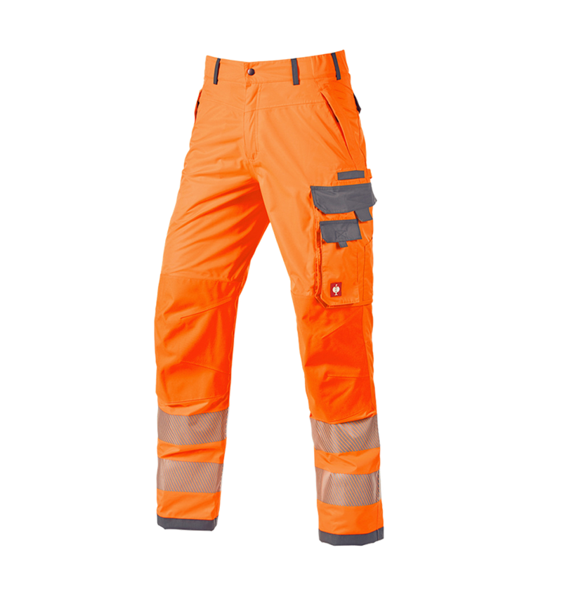Pantalons de travail: Pantalon él. fonct.de signalisation e.s.prestige + orange fluo/gris 1