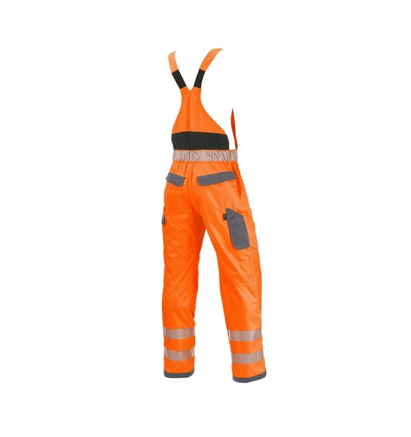 Pantalons de travail: Salopette fonctionnelle de signal. e.s.prestige + orange fluo/gris 1