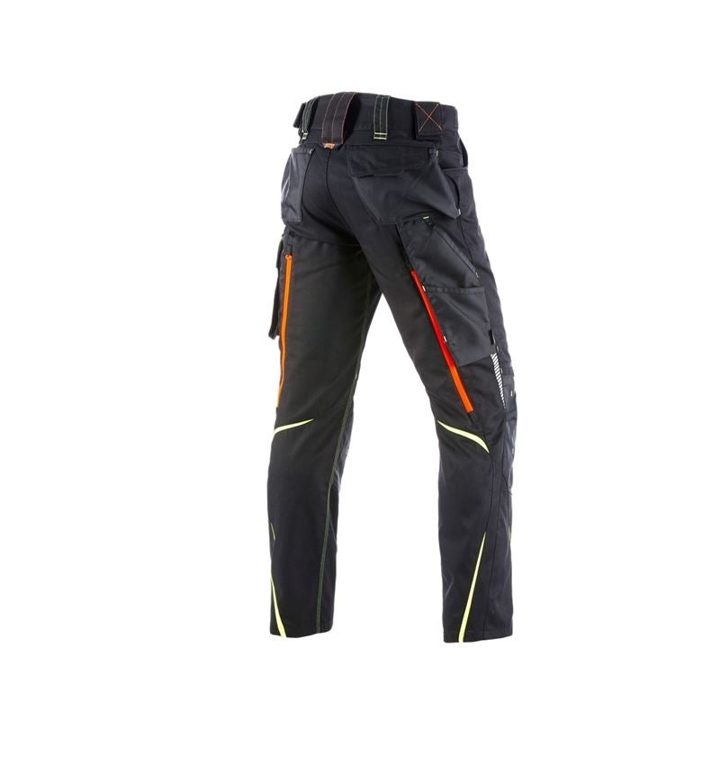 Work Trousers: Trousers e.s.motion 2020 + black/high-vis yellow/high-vis orange 9