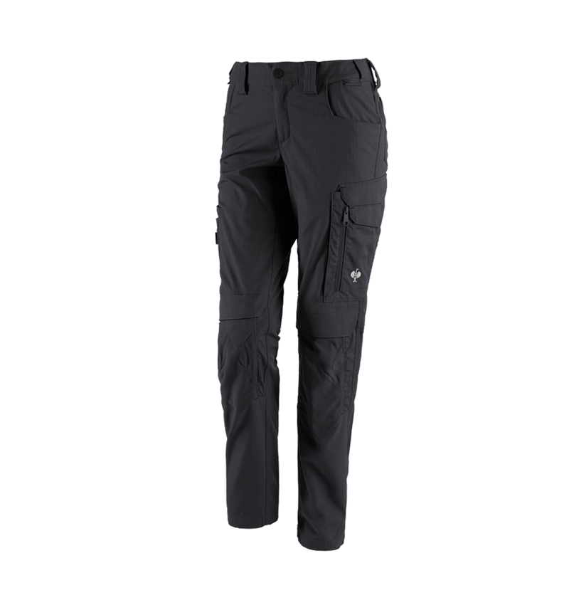Work Trousers: Trousers e.s.concrete solid, ladies' + black 2