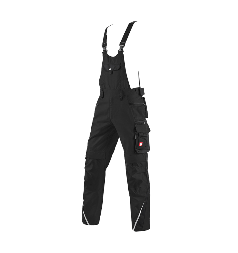 Work Trousers: Bib & brace e.s.motion winter + black 2