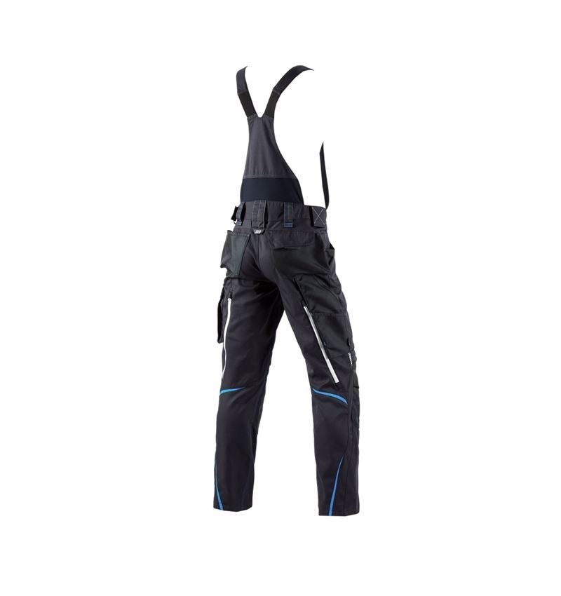 Work Trousers: Bib & brace e.s.motion 2020 + graphite/gentianblue 6