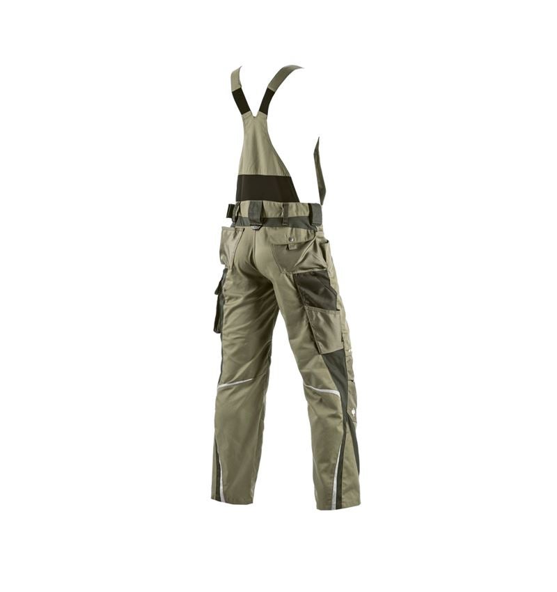 Work Trousers: Bib & brace e.s.motion + reed/moss 3