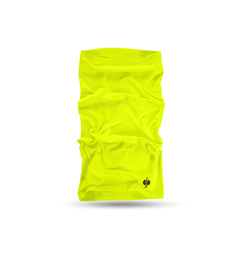 Clothing: Multifunctional scarf UV e.s.trail + high-vis yellow/black