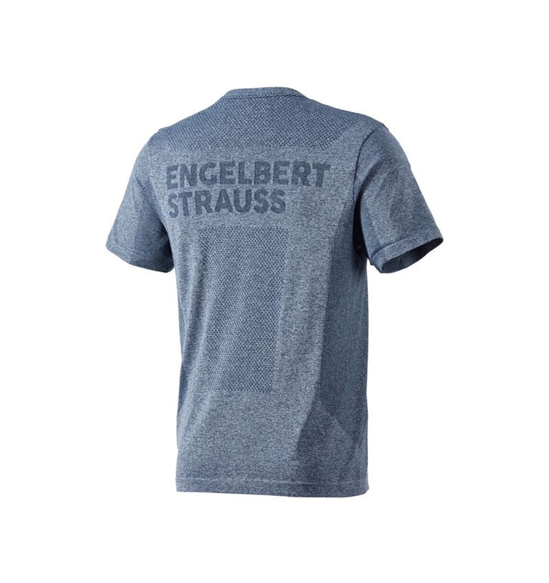 Hauts: T-Shirt seamless e.s.trail + bleu profond mélange 3