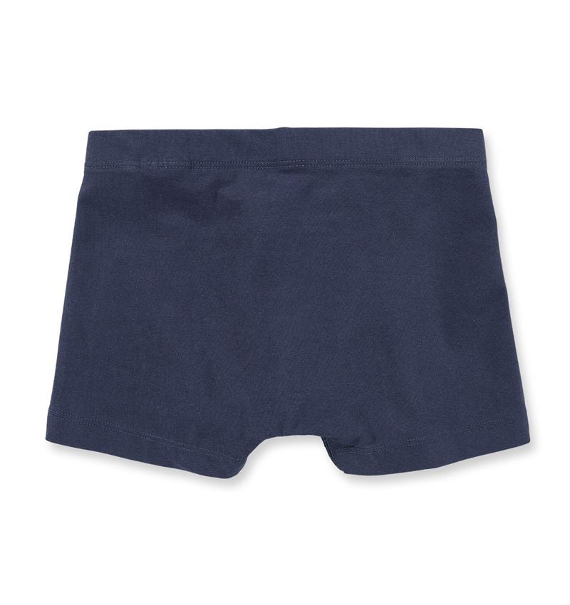 Sous-vêtements: e.s. Boxer en coton élastique, lot de 2, enfants + bleu foncé/atoll 2