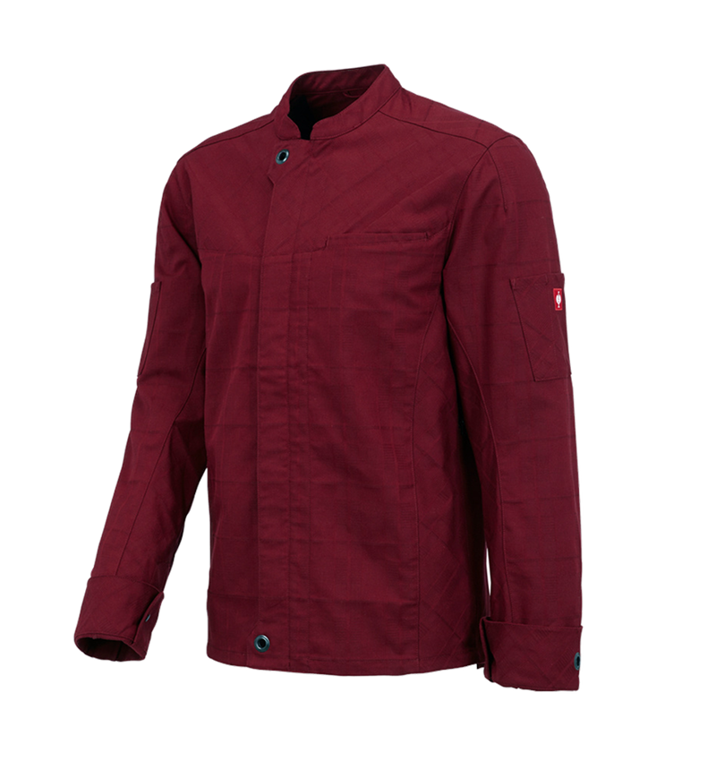 Work Jackets: Work jacket long sleeved e.s.fusion, men's + ruby