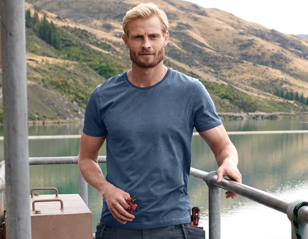 Shirts, Pullover & more: e.s. T-shirt vintage cotton stretch + antiqueblue vintage