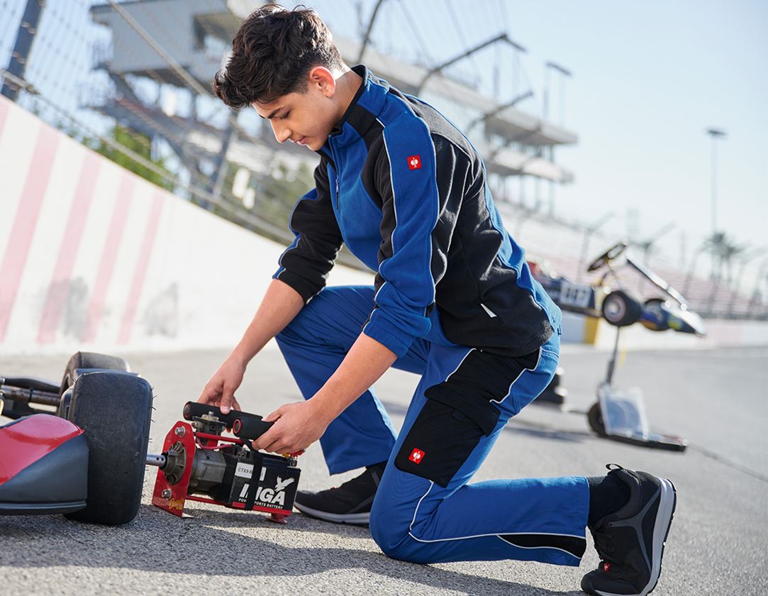 Vestes: Veste en laine polaire dryplexx® micro, enfants + bleu royal/noir 4