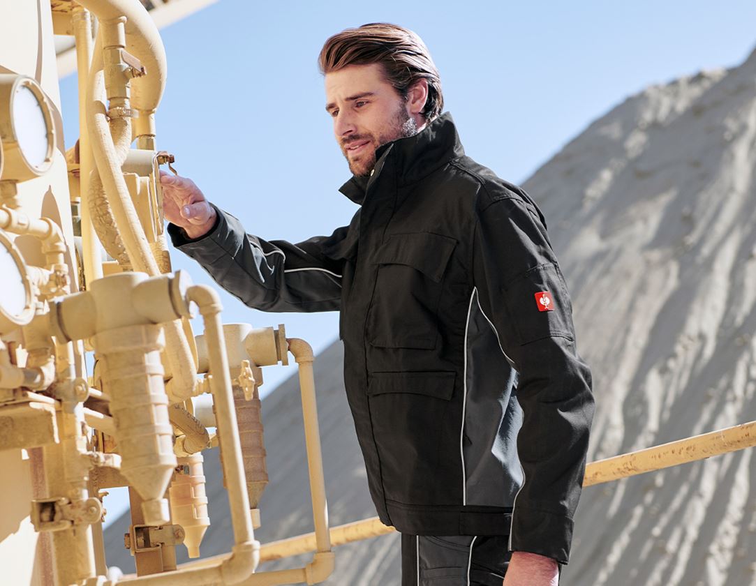 Work Jackets: Work jacket e.s.active + black/anthracite 1