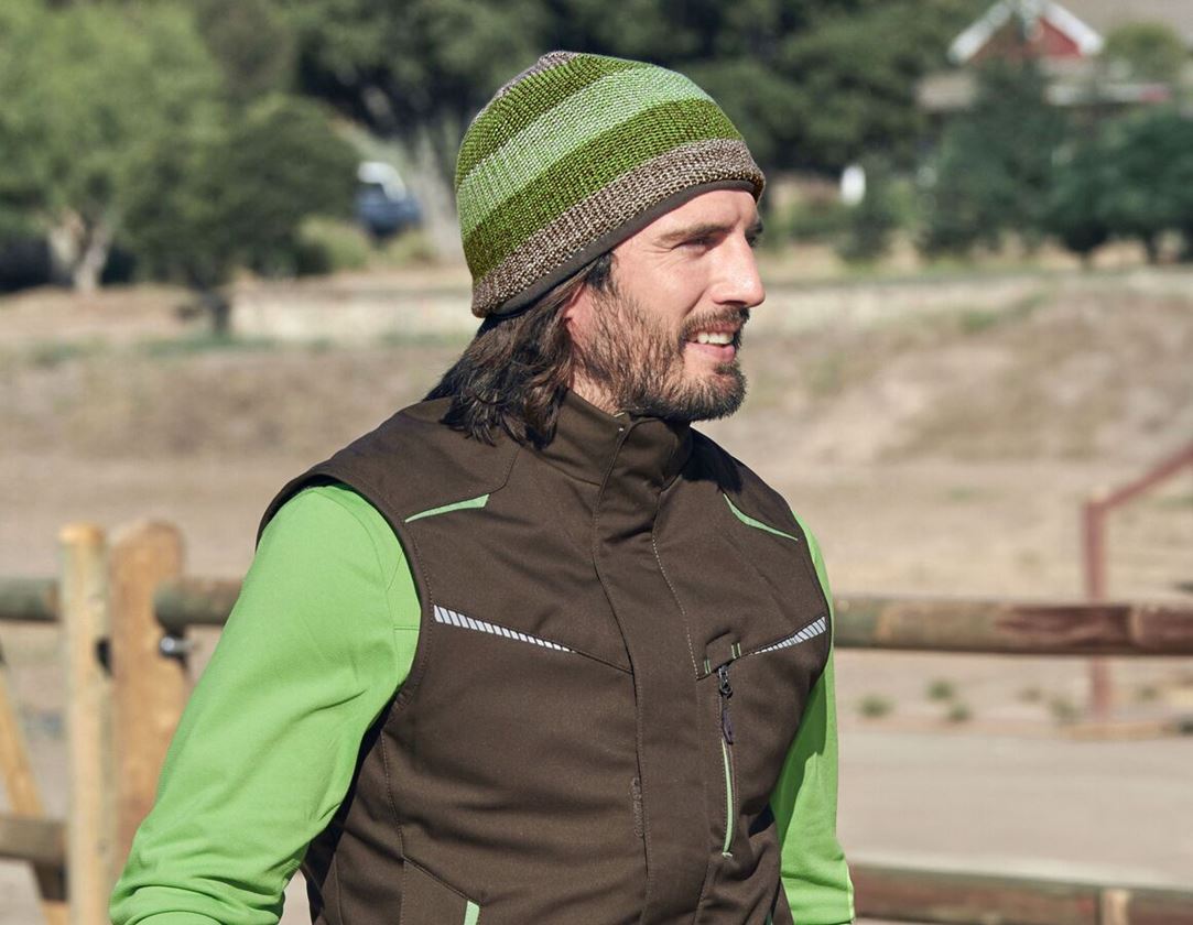 Accessories: Knitted hat e.s.motion 2020 + chestnut/seagreen 1