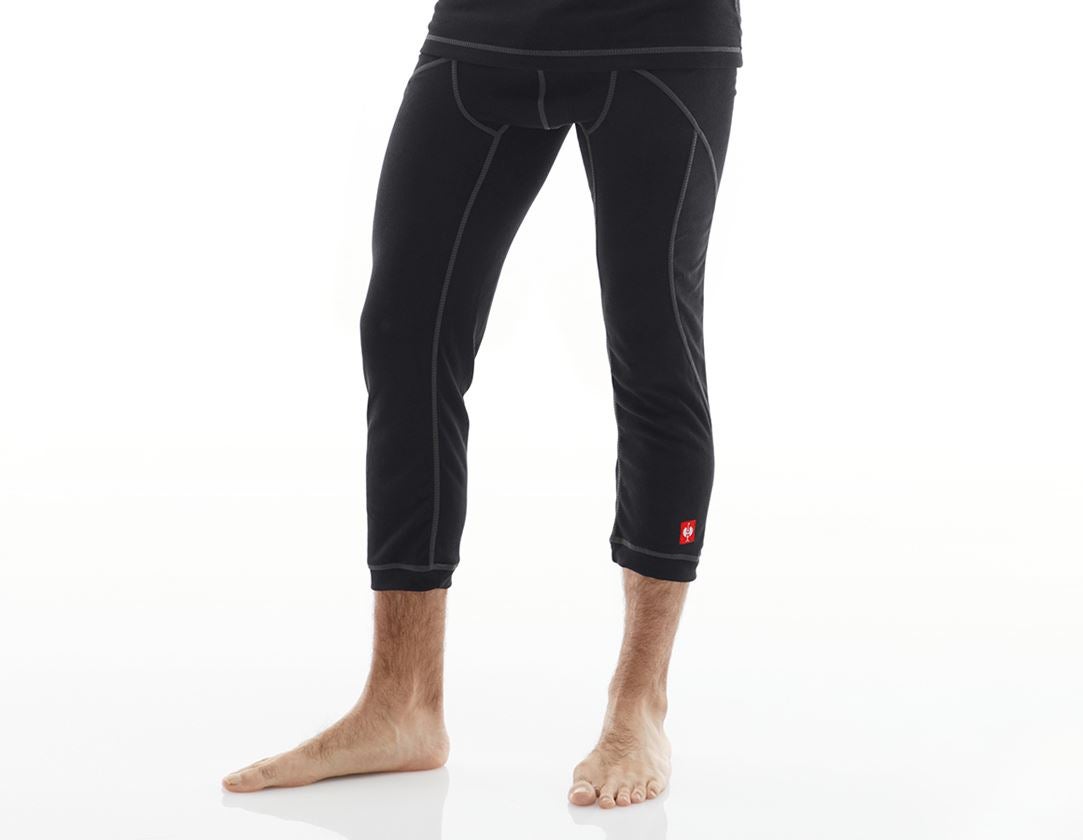 Sous-vêtements | Vêtements thermiques: e.s. Fonction-3/4 Pants basis-warm + noir