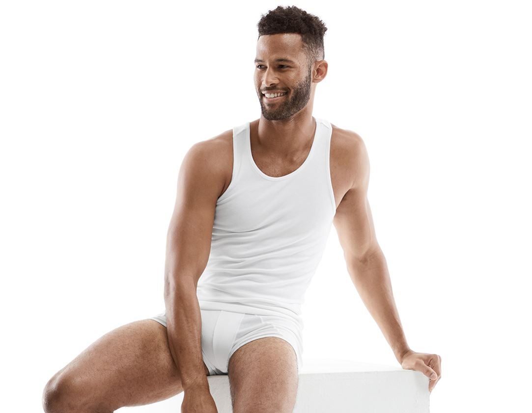 Sous-vêtements | Vêtements thermiques: e.s. Cotton rib t-shirt + blanc 1