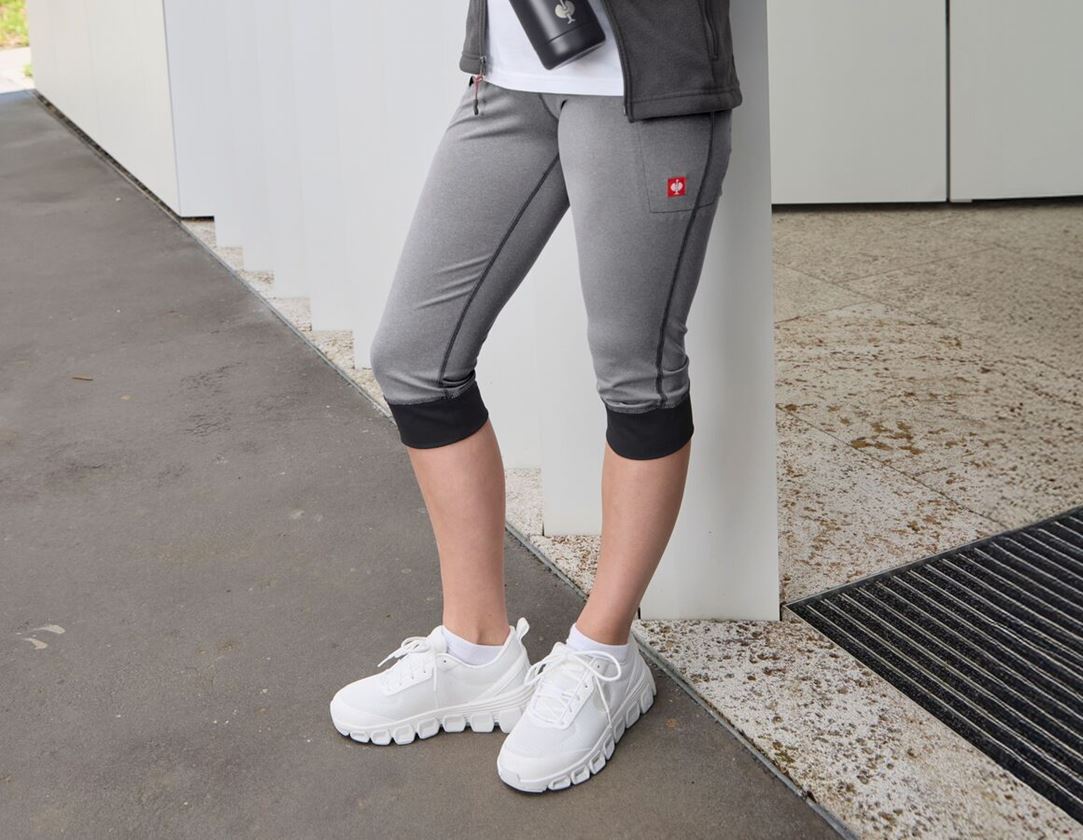 Pantalons de travail: e.s. 3/4 Pantalon jazz professionnel + gris mélange 1