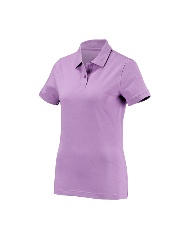 Hauts: e.s. Polo cotton, femmes + lavande