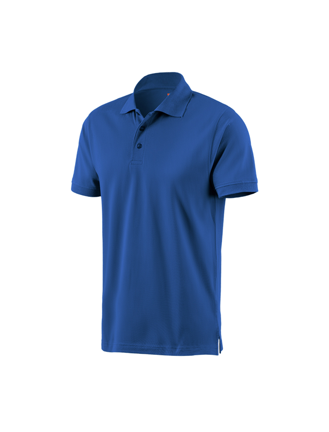 Hauts: e.s. Polo cotton + bleu gentiane 5