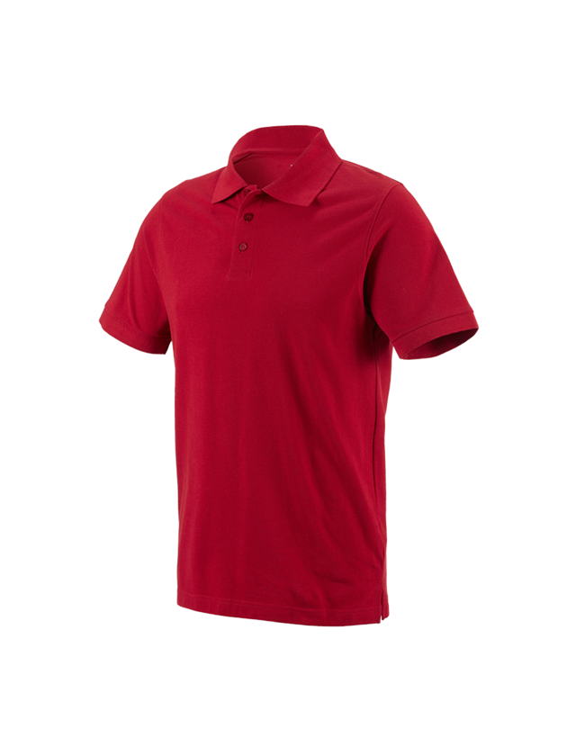 Hauts: e.s. Polo cotton + rouge vif 1
