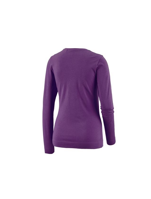 Shirts, Pullover & more: e.s. Longsleeve cotton stretch, ladies' + violet 1