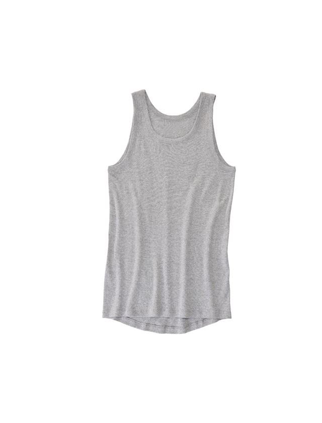 Underwear | Functional Underwear: e.s. Vest fine rib classic + grey melange