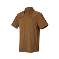 Work shirt e.s.t:aktik, short sleeved, desert brown
