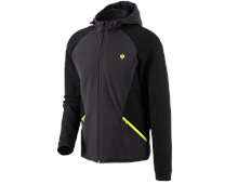 Hybrid hooded knitted jacket e.s.trail