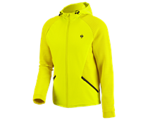 Hybrid hooded knitted jacket e.s.trail