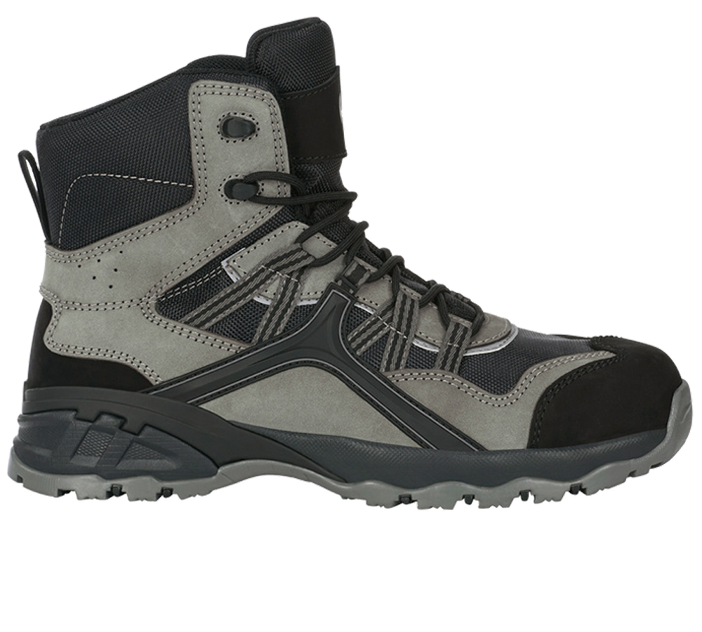 S1: e.s. S1 biztonsági cipő Pallas mid + cement/fekete